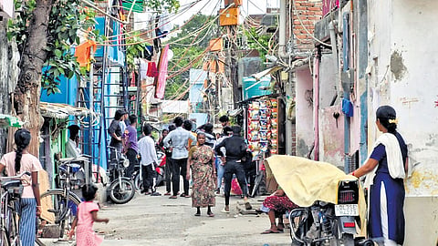 Most of the women in the camp work as domestic help in the more affluent localities nearby.