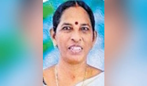 On the defensive after the audit report for 2023-24 revealed major financial discrepancies in Thrikkakara municipality, chairperson Radhamani Pillai.