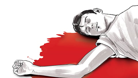 Ivin, a resident of Thuravoor and a chef by profession, was reportedly struck and dragged nearly a kilometre on the bonnet of a car driven by the officers.