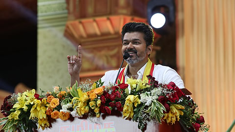 Actor and Tamilaga Vettri Kazhagam chief Vijay.