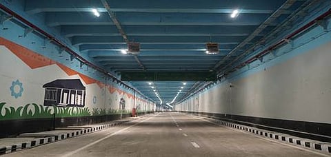 According to the officials, the tunnel will be open to traffic daily from 12:00 pm to 3:00 pm as part of the trial.