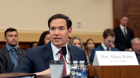 US Secretary of State Marco Rubio speaks during a hearing of the House Committee on Foreign Affairs on Capitol Hill, Wednesday, May 21, 2025, in Washington.