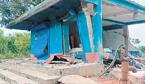 Police recovered bomb-making materials, a bike, gas tank and as many as eight live bombs from the spot which were defused by a bomb squad.