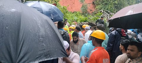 Fire personnel and locals are helping to retrieve those under the debris.