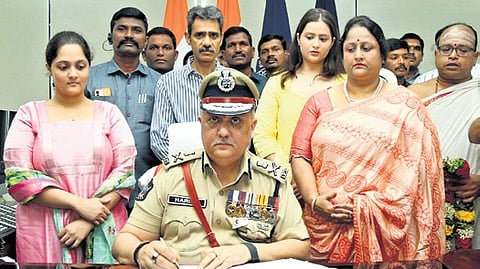 DGP Harish Kumar Gupta took charge as full-time DGP for the Head of Police Force (HoPF) here at police headquarters in Mangalagiri on Saturday.