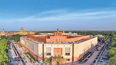 A view of the Rajya Sabha.