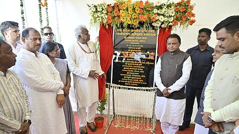 CM Mohan Majhi after laying foundation for Baji Rout Sports Complex.