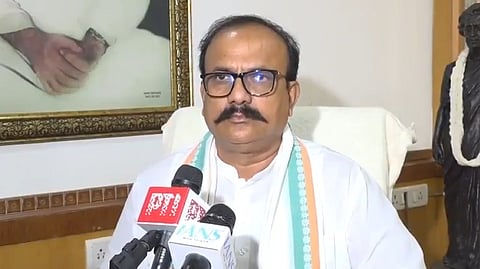 Maharashtra Pradesh Congress Committee Harshwardhan Sapkal speaks to the media.