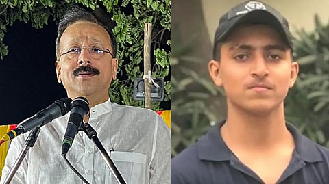 Nationalist Congress Party (NCP) leader and former minister Baba Siddique (L), Zeeshan Akhtar, a key operative of the Lawrence Bishnoi gang (R)