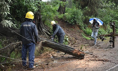 Officials were asked to keep adequate manpower and materials ready for immediate restoration works in case of power outages.