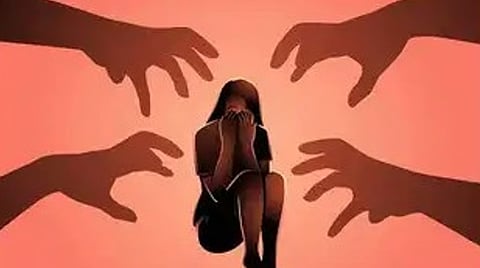The accused entered the kitchen, gagged the girl with her own scarf, and raped her.