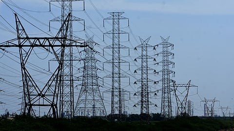 EB high tension wires at Manali in Chennai.