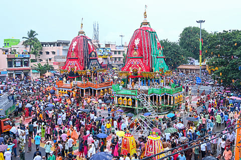 Hours after two women and an elderly man died in a stampede-like situation in Puri, CM Majhi ordered the transfer of two senior officers of the district, Collector.