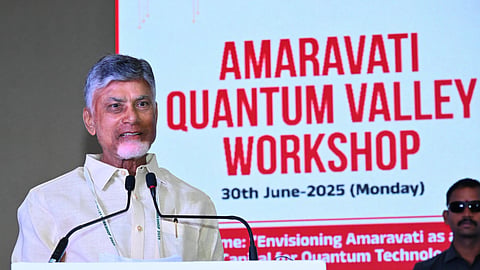 CM Nara Chandrababu Naidu highlighted the potential of quantum technology to provide timely suggestions to farmers, boosting agricultural productivity, and improving incomes.