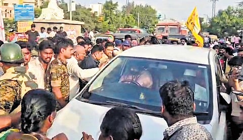 The TDP has been conducting its ‘Suparipalanalo Toli Adugu’ door-to-door campaign in the town for the past few days under the leadership of local MLA Venigandla Ramu.