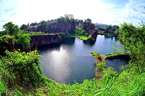 Abandoned stone quarry image used for representation