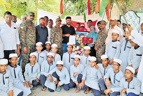 Indian Army honours family of braveheart on Kargil Vijay Diwas Outreach in Bapatla on Tuesday