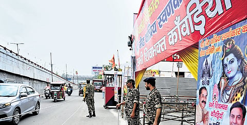 Delhi Traffic Police has implemented special measures to segregate the movement of Kanwarias and general traffic.