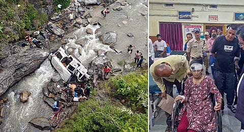 The ill-fated vehicle lost control near Suni Bridge and plummeted nearly 300 meters into the gorge.