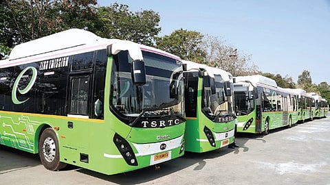Telangana State Road Transport Corporation buses