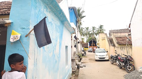Over 20 Dalit Christian families hoisted black flags at their houses in protest against the ‘discrimination’