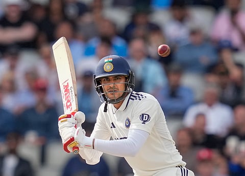 India captain Shubman Gill in action on Saturday