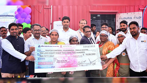 MAUD principal secretary Suresh Kumar inaugurated one such canteen at Panja Centre in Vijayawada.