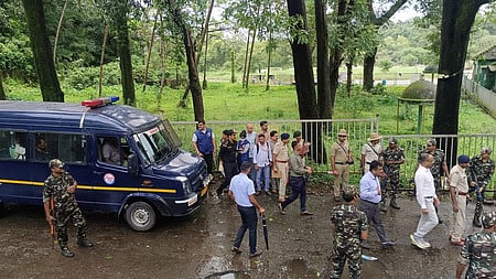 SIT begins spot inspection in Dharmasthala mass burial case on Monday, July 28, 2025.