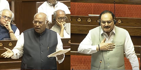 Rising soon after Leader of the Opposition Mallikarjun Kharge spoke for over an hour during the discussion on Operation Sindoor and the Pahalgam terror attack, Leader of the House J P Nadda accused him of "losing his mental balance."