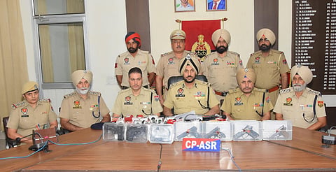Punjab Police has busted two separate cross-border illegal arms smuggling modules with the arrest of four operatives.