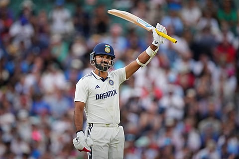 Akash Deep celebrates his fifty