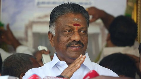 Former CM O Panneerselvam.