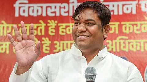 VIP chief and former minister Mukesh Sahani