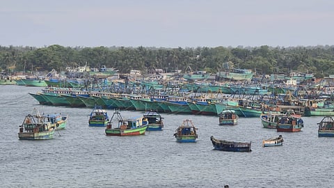 Madurai-Fishermen begin indefinite strike in Rameswaram, mechanised boats remain anchored in fishing harbours in Rameswaram islet.