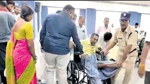 Reacting to the reports of the differently-abled man being dragged out of his office, Jagtial Collector B Satyaprasad stated, “We respond with a human perspective to every applicant.”