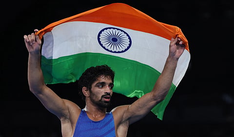 Olympic medallist Aman Sehrawat was on Sunday disqualified from the World Championship in Zagreb after being found overweight.