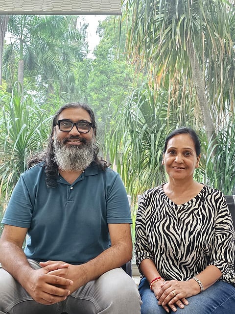 Curators Aakshat Sinha and Savita Gupta