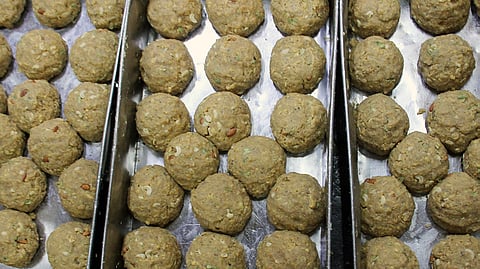 The iconic Tirumala Laddu, a sacred offering to Lord Venkateswara and a symbol of divine grace at the Tirumala Tirupati Devasthanams (TTD.