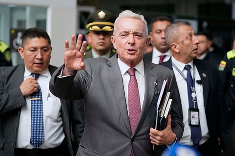 Former Colombian president Álvaro Uribe