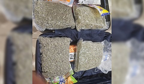 There is a spurt in the smuggling of hybrid ganja into the state via airports.