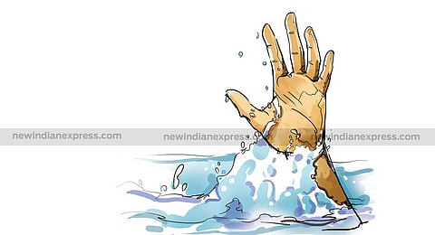 The bodies of the children were spotted late night, while the man's body was recovered a short distance from the spot at around 11 am on Tuesday, the official said.