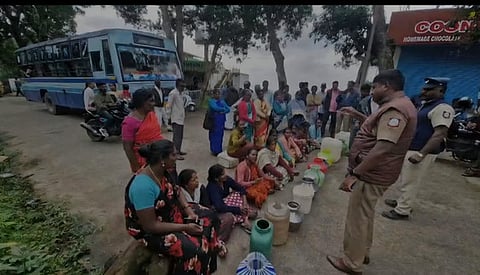 The latest protest was held on Monday on the Salem-Yercaud main road, where residents of Kovilmedu in Yercaud staged a road blockade alleging that their locality had not received regular drinking water supply for more than 15 days.