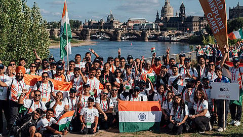 Team India at 2025 World Transplant Games held in Germany.