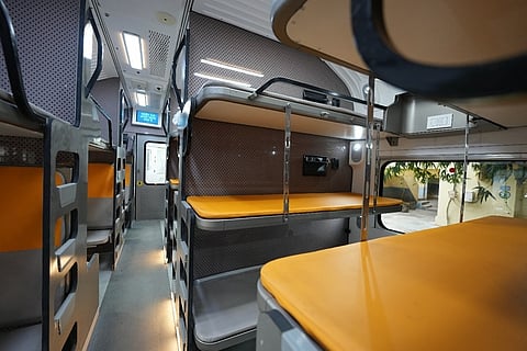 According to a senior source in the ministry, the train is being equipped to offer a more comfortable and secure long-distance travel experience.