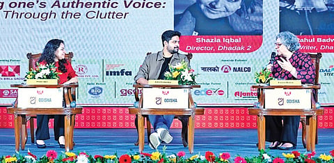 Dhadak 2 director Shazia Iqbal and writer Rahul Badwelkar in conversation with senior journalist Kaveree Bamzai at OLF-2025 on Sunday.