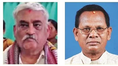 From left to right: N Bhaskar Rao and Lal Bihari Himirika