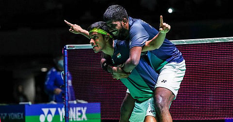 The former world number one duo, seeded eighth, bounced back from a first-game loss to outplay the unseeded Thai pair 18-21 21-15 21-11 in a 63-minute battle.