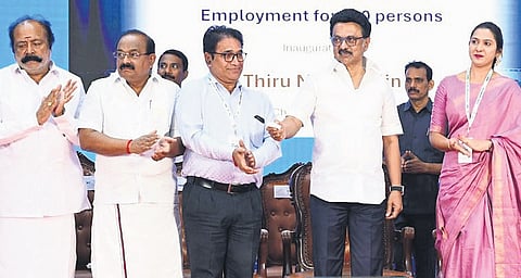 CM MK Stalin at the TN Rising Investment Conclave in Hosur