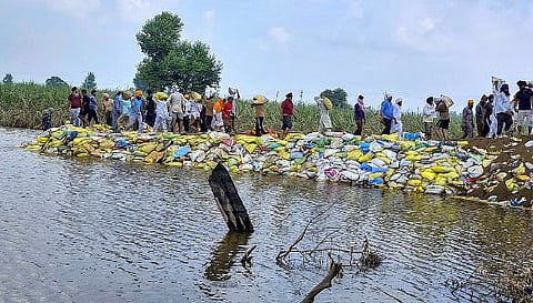 As many as 3.89 lakh people in 2,384 villages of the state have been affected by the devastating floods.