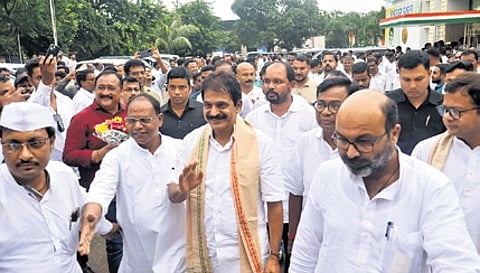 AICC general secretary KC Venugopal at Congress Bhawan